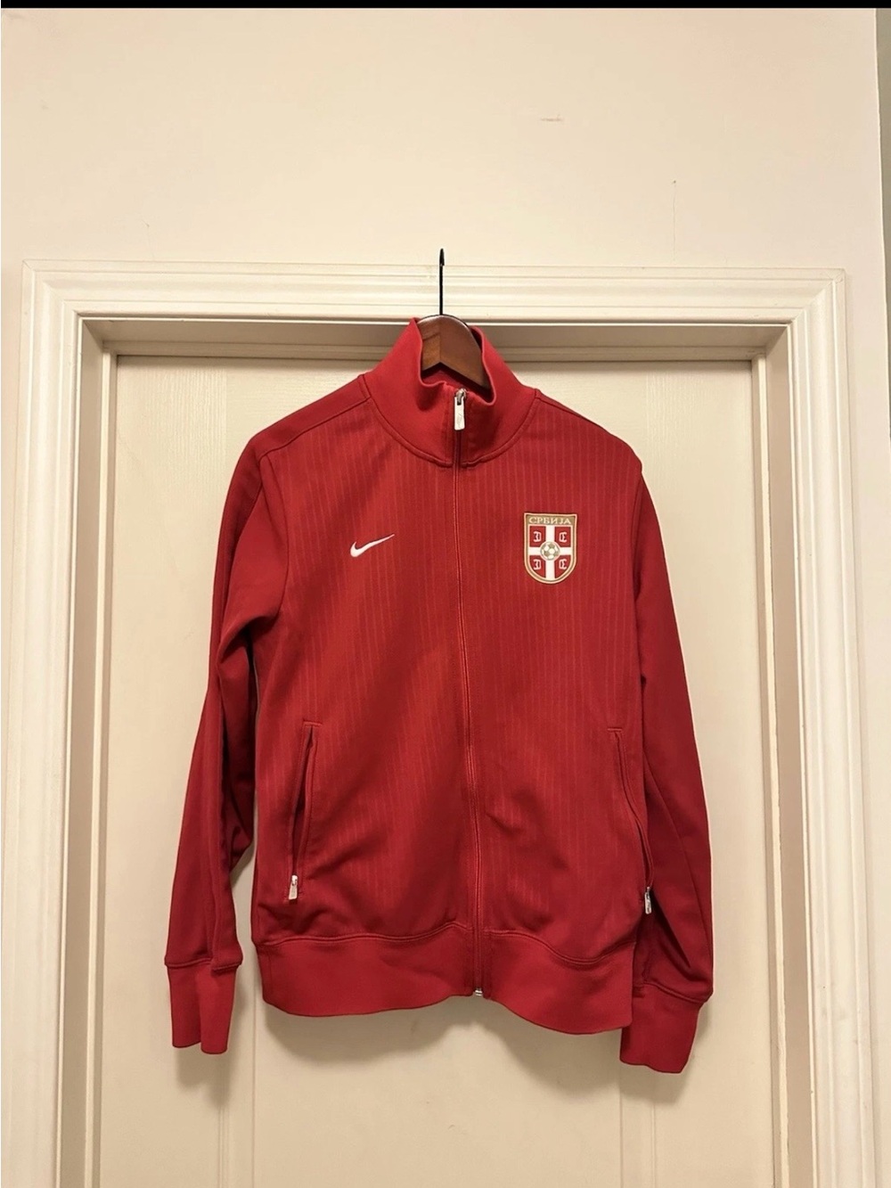 Serbia Nike Men’s Red Full-Zip Track Jacket